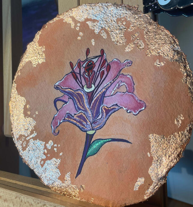 Pearlescent Colors, Copper Leaf Detail